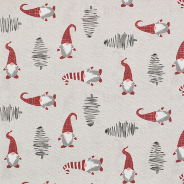 Decoratiestof Ottoman Little Gnomes, beige