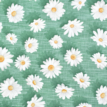 Decoratiestof Ottoman Margriet, groen