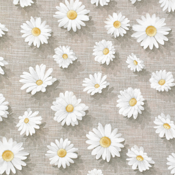 Decoratiestof Ottoman Margriet, lichtbruin