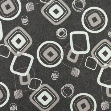 Decoratiestof Ottoman Rhombus, donkergrijs