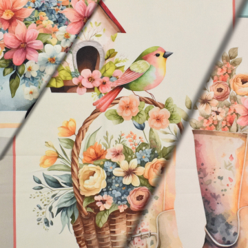 Decoratie stof Serge Tuin geluk Paneel, 160 x 70 cm