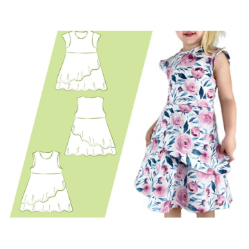 Patron robe enfant pdf Jersey 73engelchen, en allemand
