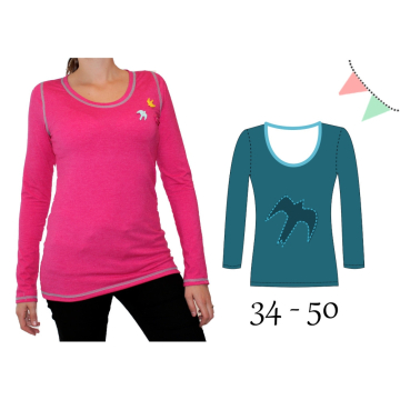 E-Book AnniNanni Basic Shirt Damen Schnitt 2, duits
