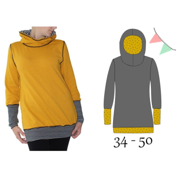 E-Book AnniNanni Damen Hoodie Schnitt 7, duits