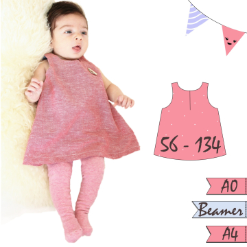 E-Book AnniNanni Kinder Leinenkleid/Webwarekleid, duits