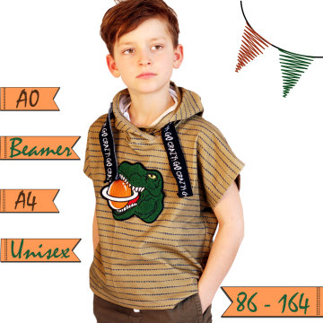 E-Book AnniNanni Kinder Oversized Kapuzenshirt Sommerwind
