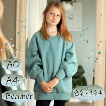 E-Book AnniNanni Loosefit Kinder Raglanpulli