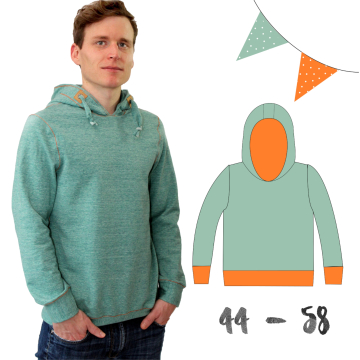 E-book AnniNanni herenhoodie, Duits