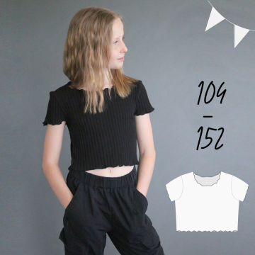 Patron t-shirt fille pdf AnniNanni, en allemand