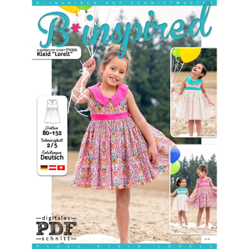 Patron robe enfant pdf Lorell P1002 B-Trendy, en français