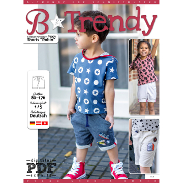 Patron short enfant pdf Robin P1009 B-Trendy, en français