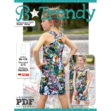 Patron robe enfant pdf Amy P1027 B-Trendy, en français