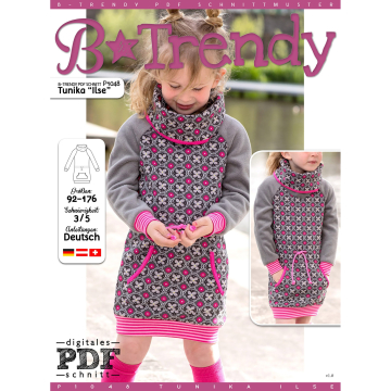 E-Book B-Trendy P1048 Hoodiekleid Ilse
