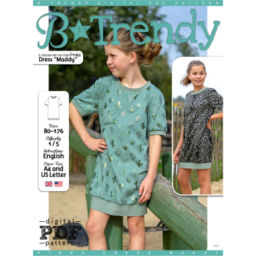 Patron robe enfant pdf Maddy P1062 B-Trendy, en français