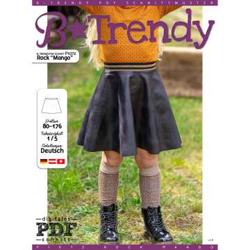 Patron jupe enfant pdf Mango P1072 B-Trendy, en français
