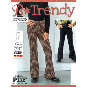 Patron pantalon enfant pdf Melody P1085 B-Trendy, en français