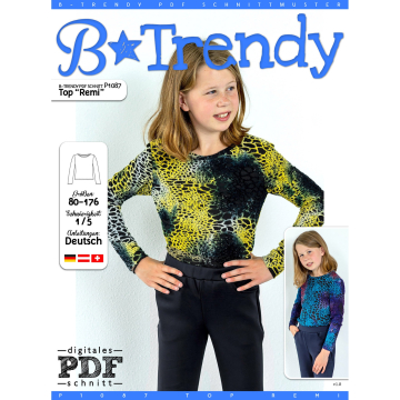 Patron chemise enfant pdf Remi P1087 B-Trendy, en français