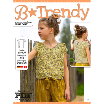 Patron chemisier enfant pdf Mae P1093 B-Trendy, en français