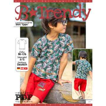 Patron t-shirt enfant pdf Eppo P1105 B-Trendy, en français