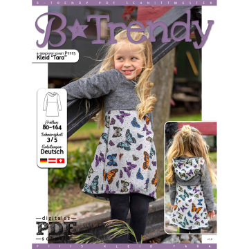 Patron robe enfant pdf Tara P1115 B-Trendy, en français