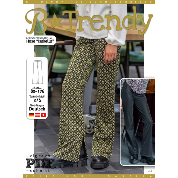 Patron pantalon enfant pdf Isabella P1198 B-Trendy, en français