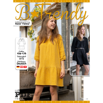 Patron robe enfant pdf Fenna P1214 B-Trendy, en français