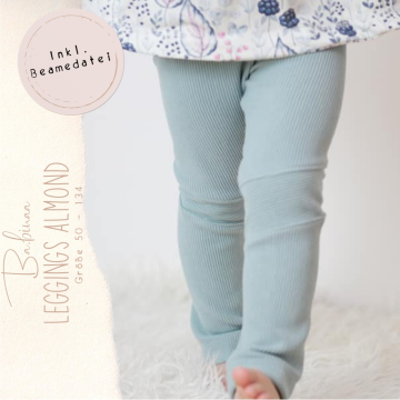 Patron leggings enfant pdf Almond Ba.binaa Patterns, en allemand