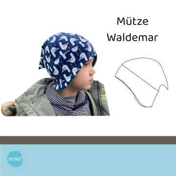 Patron bonnet enfant pdf Waldemar Berlinerie, en allemand