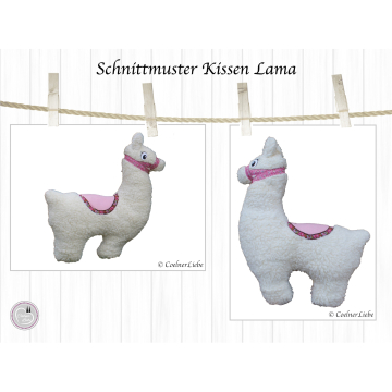 Patron coussin cervical Lama pdf CoelnerLiebe, en allemand