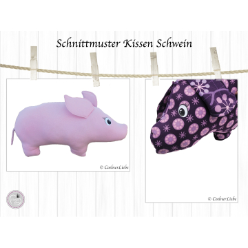 Patron coussin cervical Cochon pdf CoelnerLiebe, en allemand