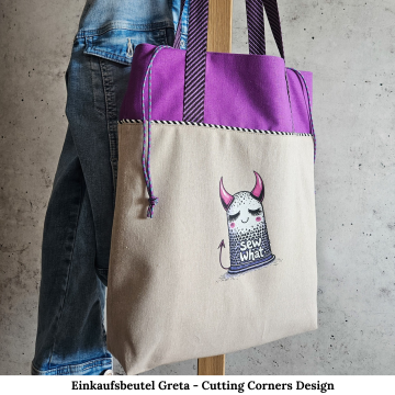 Patron sac pdf Greta Cutting Corners Design, en allemand