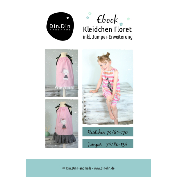 Patron robe / combinaison enfant pdf Floret Din.Din Handmade, en allemand