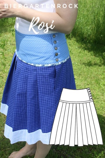 E-Book Dirndl Schnitte Biergartenrock Rosi, duits