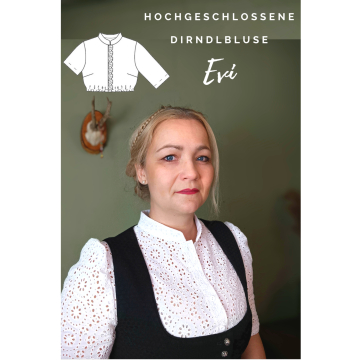 E-book Dirndl Schnitte Hochgeschlossene Dirndlbluse Evi, Duits