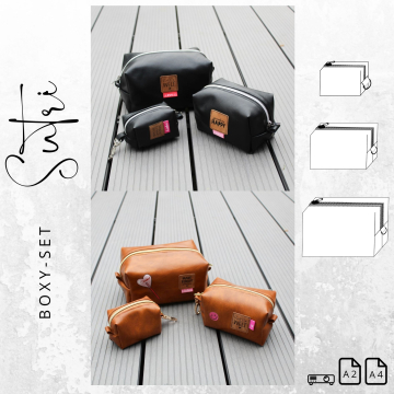 E-Book drei eM's 3er-Set Boxy Sutri bag, German