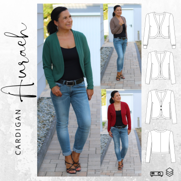 E-Book drei eM's Cardigan AURACH