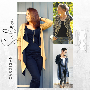 E-Book drei eM's Cardigan Salea, Duits