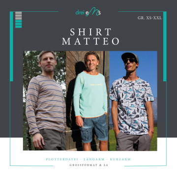 E-Book drei eM's Herenshirt Matteo + Plotterbestand Sprücheklopfer