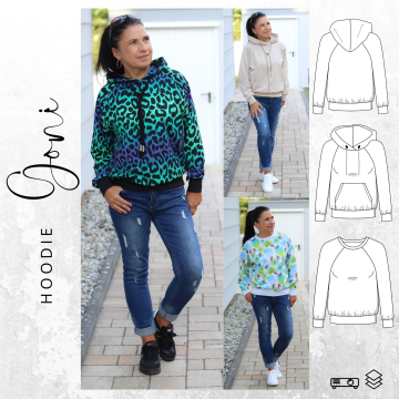 E-Book drei eM's Hoodie GONI, german