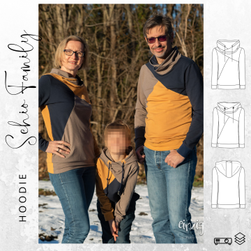 E-Book drei eM's Hoodie Schio Kids - Women - Men, duits