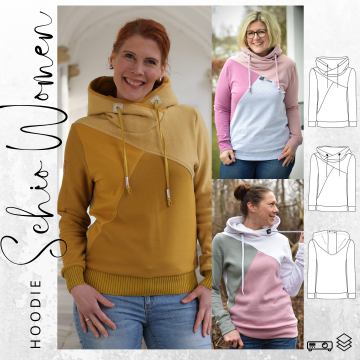 Patron sweat-shirt femme pdf Schio drei eM's, en allemand