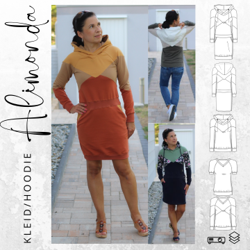 E-book drei eM's hoodie/jurk Alimonda, Duits