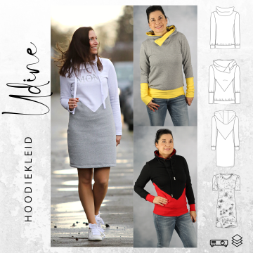 E-Book drei eM's Hoodiekleid Udine