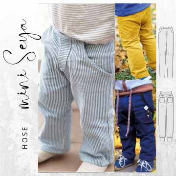 Patron pantalon enfant pdf Seya drei eM's, en allemand