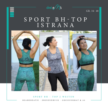 Patron brassière sport / top femme pdf Istrana drei eM's, en allemand