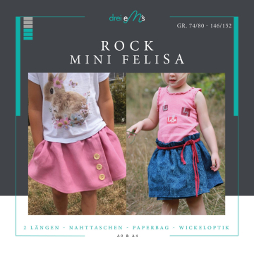 E-Book drei eM's Kinderrok Mini Felisa, duits