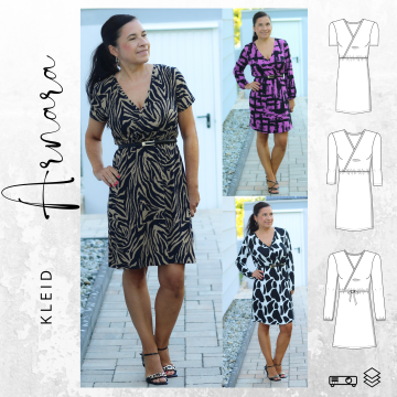 E-Book drei eM's Kleid Arnara Damen