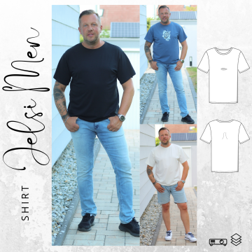 E-book drei eM's Shirt Jelsi Men, Duits