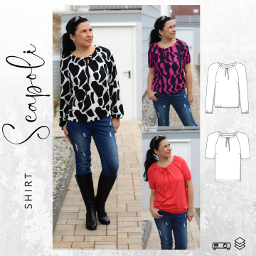 E-book drei eM's Shirt Scapoli, Duits