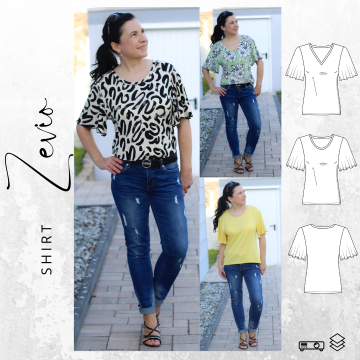 E-book drei eM's Shirt Zevio, Duits